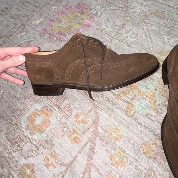 Loake suede brown Oxford dress shoes sz 7